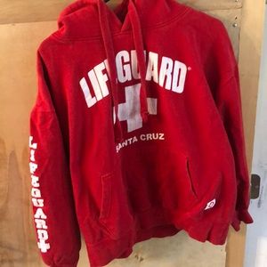 Life guard sweatshirt Santa Cruz.